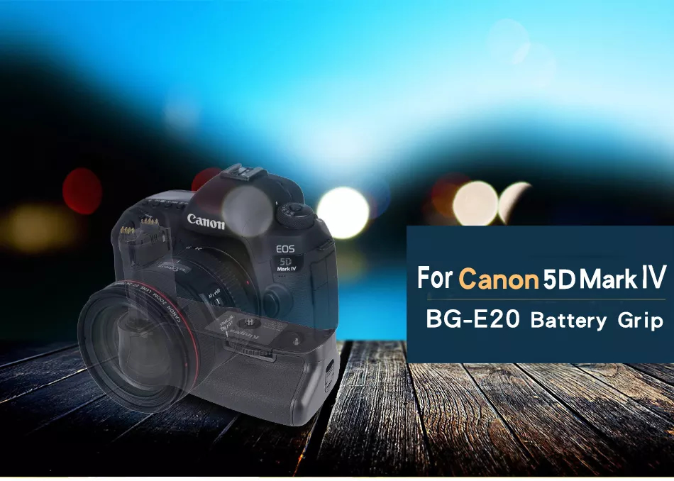 Poignées de batterie BG-E20 pour Canon EOS 5D Mark IV