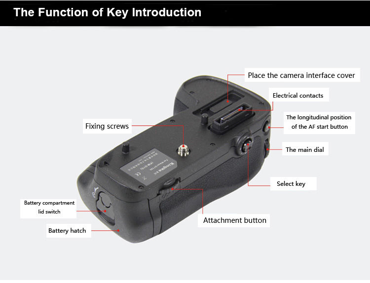 Poignées de batterie pour Nikon MB-D15