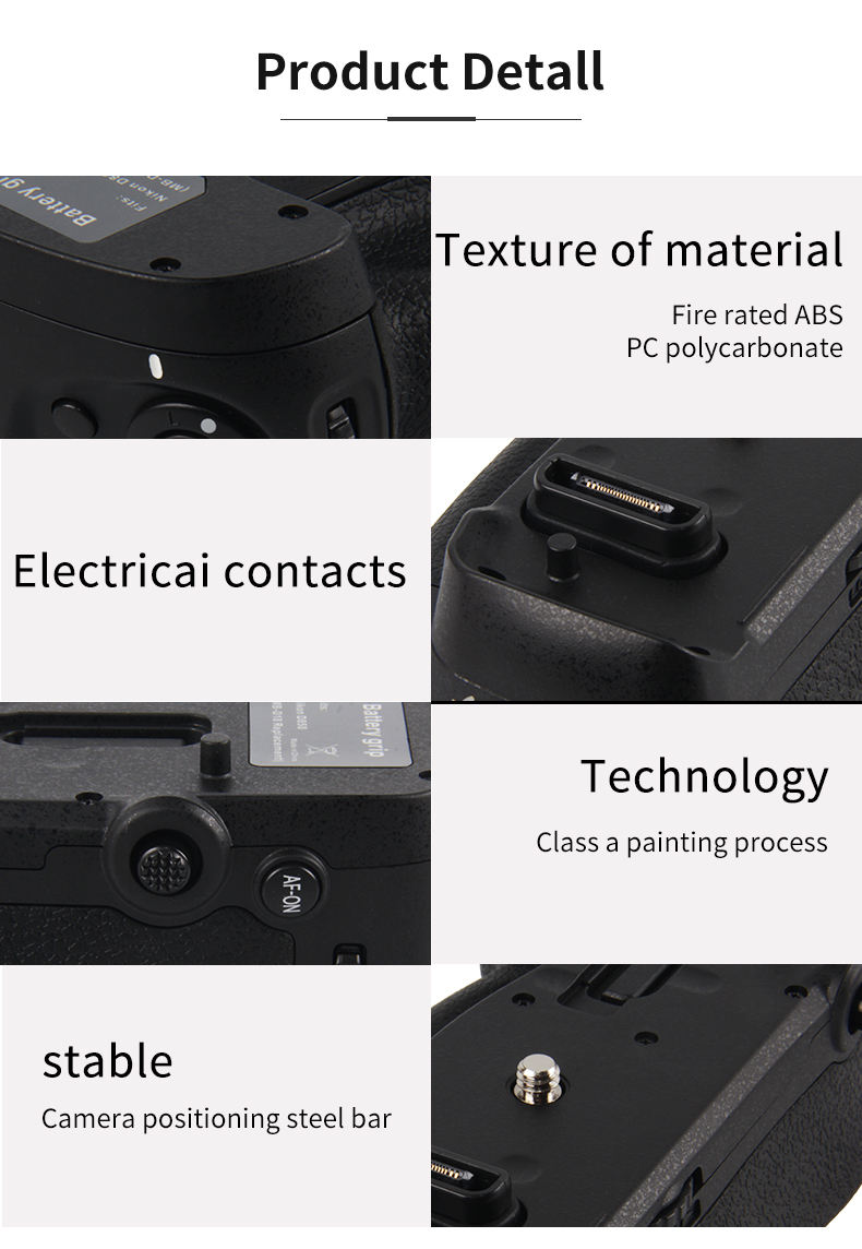 Poignées de batterie pour Nikon MB-D18