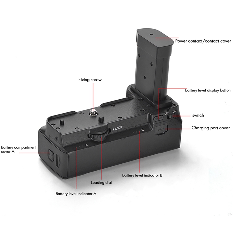 Poignées de batterie pour Nikon MB-N10