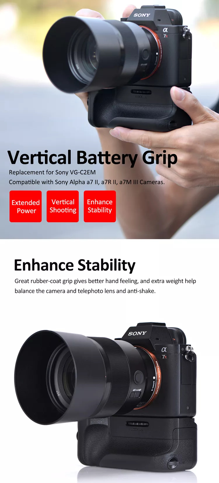 Batteriehandgriff Sony VG-C2EM