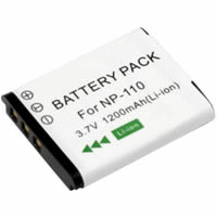 Batteries pour Casio EXILIM EX-ZR20BK
