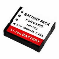Batteries pour Casio EXILIM EX-ZR3500BE