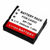 Batteries pour Casio EXILIM EX-ZR2000EO